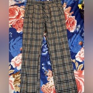 Plaid Men Pants
